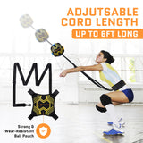 Volleyball Training Equipment Aid – Solo Volleyball Equipment in 4 Styles to Serve, Spike, Set and Pass Like a Pro Volleyball rebounder and Soccer Rebounder Equipment Gift for Beginners & Experts