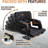 Massage Bleacher Seat with Backrest