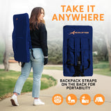 ACELETIQS Heated Stadium Seats for Bleachers with Back Support – USB Battery Included - Upgraded 3 Levels of Heat - Foldable Chair - 4 Pockets for Snacks, Cup Holder - for Camping, Games & Sports