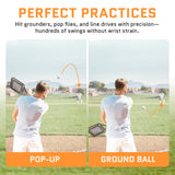 Fungo Racket Fugo Bat Baseball Racket Training Equipment | 1lb Extreme Lightweight Baseball and Softball Training Equipment | Perfect Parent/Coach Accesories