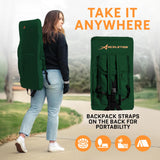 ACELETIQS Heated Stadium Seats for Bleachers with Back Support – USB Battery Included - Upgraded 3 Levels of Heat - Foldable Chair - 4 Pockets for Snacks, Cup Holder - for Camping, Games & Sports