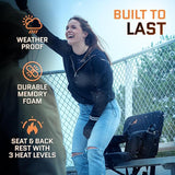 Heated Stadium Bleacher Seat with Back Support