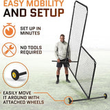 L Screen Baseball Pitching Net for Batting Cage