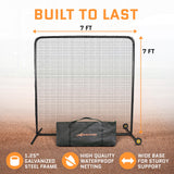 ACELETIQS Heavy Duty Pitcher Protection Baseball Screen (Size 7' W x 7' H) - Multi Purpose Softball & Baseball Pitching Net, Defender XL Pitcher Protection Screen for Batting Cage and On-Field Use