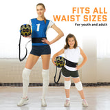 Volleyball Training Equipment Aid – Solo Volleyball Equipment in 4 Styles to Serve, Spike, Set and Pass Like a Pro Volleyball rebounder and Soccer Rebounder Equipment Gift for Beginners & Experts