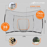 Batting Cage Net for Hitting and Pitching 17x10 Feet