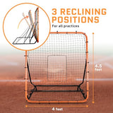 Volleyball Rebounder Net, Soccer Rebounder, Lacrosse Rebounder, Baseball Rebounder Net | Improve Pitching and Fielding Training, Spiking, Passing and Shooting Skills (4 x 4.5 Feet)