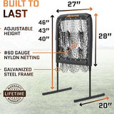 Pitching Net with Strike Zone