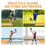 Volleyball Training Equipment Aid – Solo Volleyball Equipment in 4 Styles to Serve, Spike, Set and Pass Like a Pro Volleyball rebounder and Soccer Rebounder Equipment Gift for Beginners & Experts