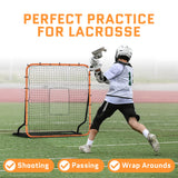 Volleyball Rebounder Net, Soccer Rebounder, Lacrosse Rebounder, Baseball Rebounder Net | Improve Pitching and Fielding Training, Spiking, Passing and Shooting Skills (4 x 4.5 Feet)
