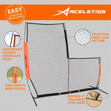 Flexible L Screen Baseball Pitching Net 7x7 feet