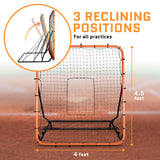 Volleyball Rebounder Net, Soccer Rebounder, Lacrosse Rebounder, Baseball Rebounder Net | Improve Pitching and Fielding Training, Spiking, Passing and Shooting Skills (4 x 4.5 Feet)
