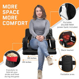 Stadium Seats for Bleachers with Back Support (Double Heated 26")