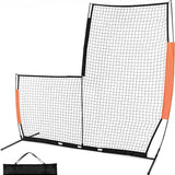 Flexible L Screen Baseball Pitching Net 7x7 feet