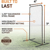 Baseball Pitching Net for Batting Cage 7x4 Feet