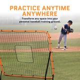 Volleyball Rebounder Net, Soccer Rebounder, Lacrosse Rebounder, Baseball Rebounder Net | Improve Pitching and Fielding Training, Spiking, Passing and Shooting Skills (4 x 4.5 Feet)