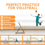 Volleyball Rebounder Net, Soccer Rebounder, Lacrosse Rebounder, Baseball Rebounder Net | Improve Pitching and Fielding Training, Spiking, Passing and Shooting Skills (4 x 4.5 Feet)