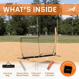 Flexible L Screen Baseball Pitching Net 7x7 feet