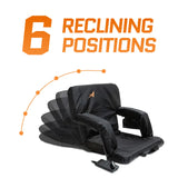 Heated Stadium Bleacher Seat with Back Support